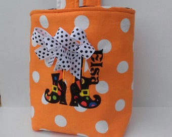 Trick or Treat Halloween Baby /Toddler/Child BOO Bag, Personalized trick or treat bag, Children's halloween bag
