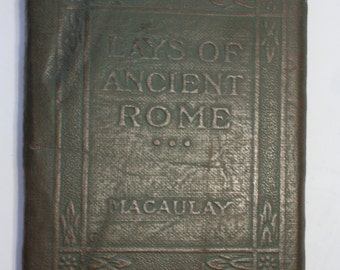 1920s Little Leather Library poetry book - "Lays of Rome"