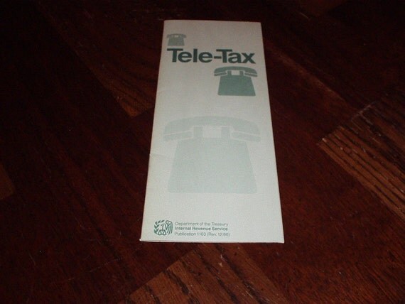 items-similar-to-vintage-1986-irs-toll-free-and-tele-tax-telephone