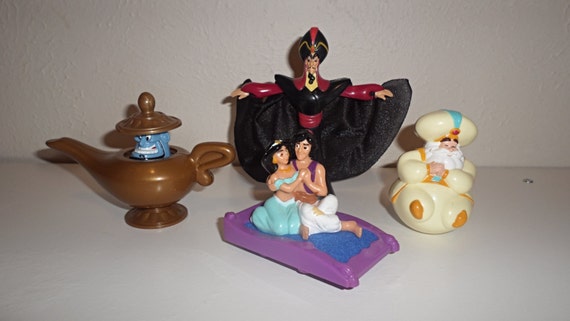 Rare Set of 4 Aladdin Figurines McDonalds Europe 1993