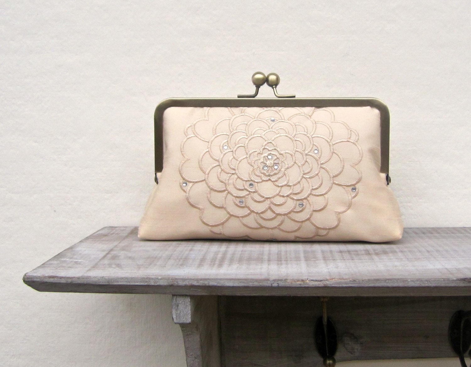 Gold bridal clutch bag gold wedding clutch gold bridesmaid