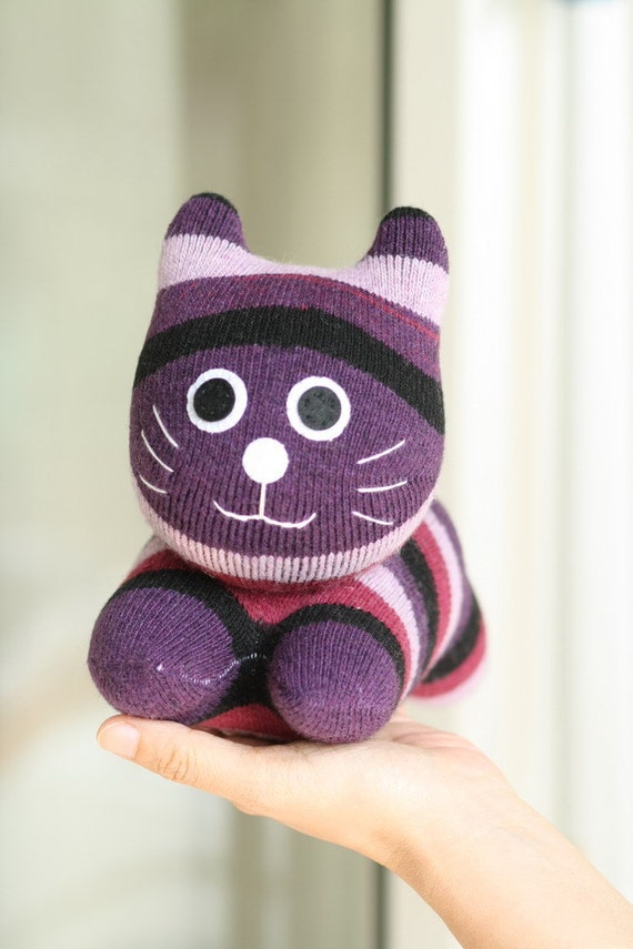 T8 Stuffed cat doll toy plush Personalized cat stripes doll Birthday ...