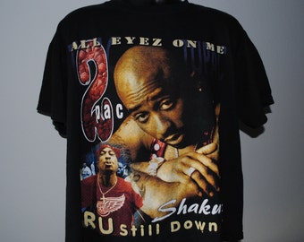 90's Tupac Shakur I Wonder If Heaven Got A Ghetto Vintage Hip Hop T ...