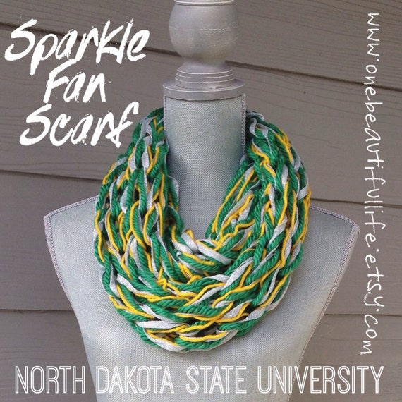 North Dakota State University - Sparkle Fan Infinity Scarf