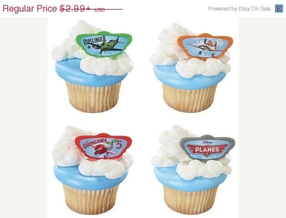 SUMMER SALE Disney's Planes Cupcake Rings Il_570xn