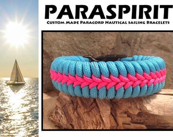 Fishtail Paracord Survival Bracelet with Center Stitching