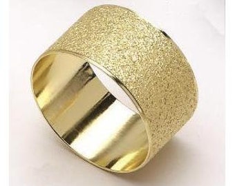 Gold Textured Napkin Ring Set - Diameter 4 cm - Available in Sets of 4 ...