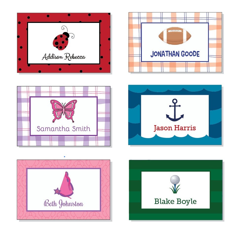 Personalized Gift Enclosure Cards 24 PRINTED cards
