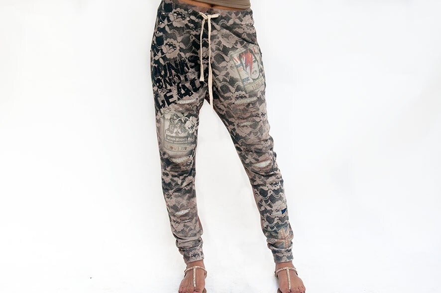 womens brown jogger pants