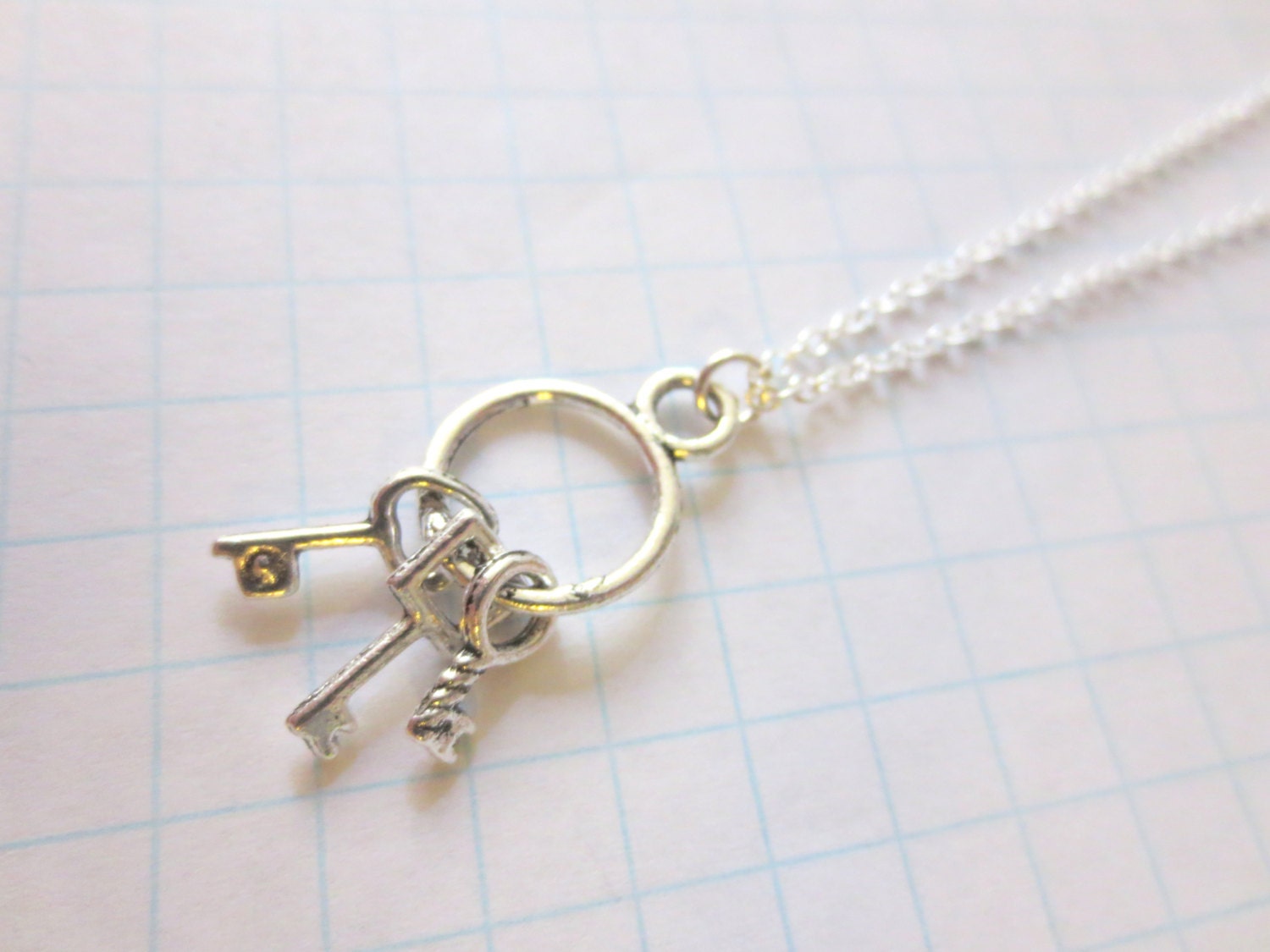 Keyring necklace by Yunity on Etsy