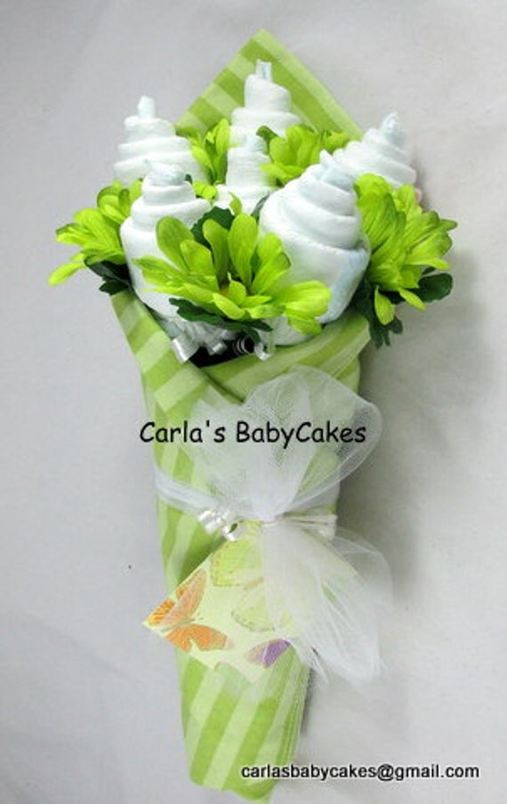 Baby Floral Bouquet Baby Shower Bouquet New Mom Gift