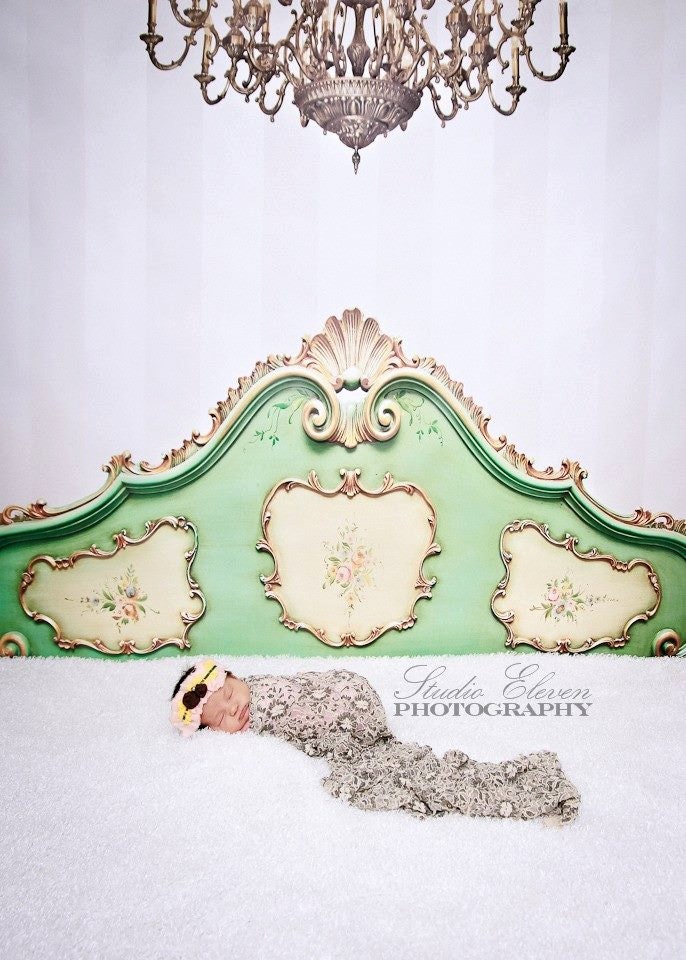 8ft x 5ft Fancy Bed Headboard Backdrop for Photography