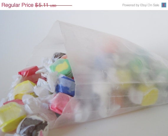 10% off - 50 White Wax Sandwich Bag 6 3/4" x 6 1/2" for Party Favors and more Il_570xn