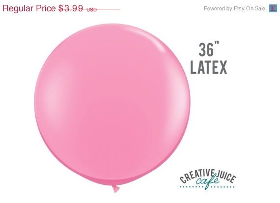 10% off - 36" PINK giant latex balloon - Perfect for weddings, birthdays, photography props Il_570xn