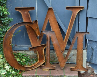 Vintage Metal Letters For Wall Decor