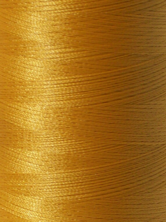 60 wt / 2 ply Polyester Thread in Gold for Machine Embroidery Bobbin