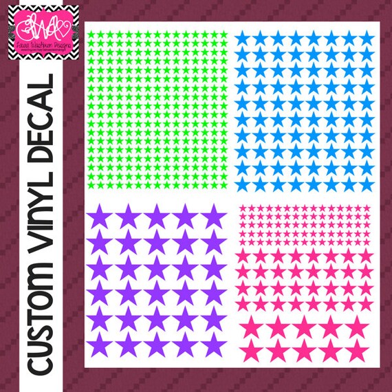 VINYL DECAL DIY Star Stickers by LauraWashburnDesigns on Etsy