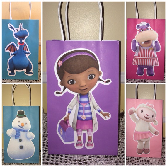 Doc Mcstuffins Favor Bags by SophiesPartyGoods on Etsy