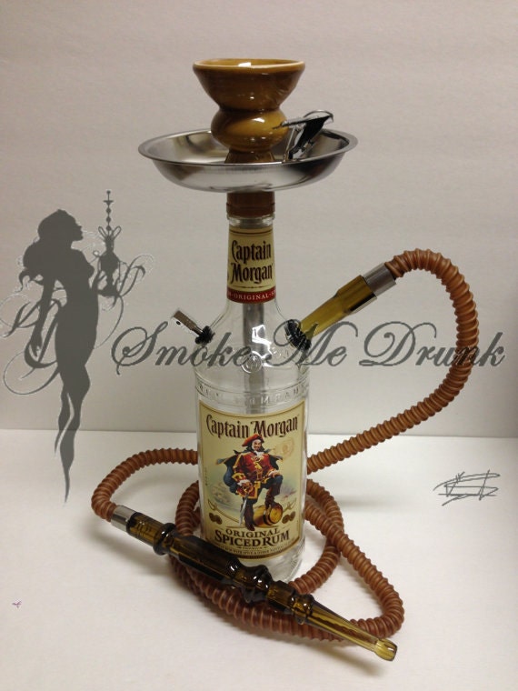 Captain Custom Hookah Brown 1 Liter with by SmokeMeDrunk