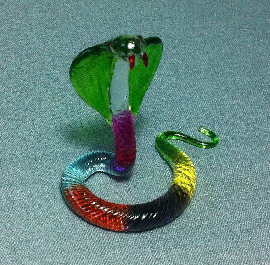 blown glass snake