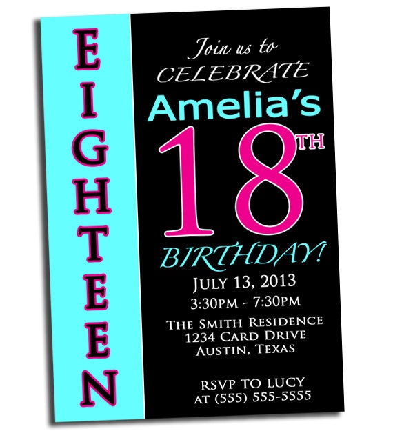 18Th Birthday Invitations Free 6