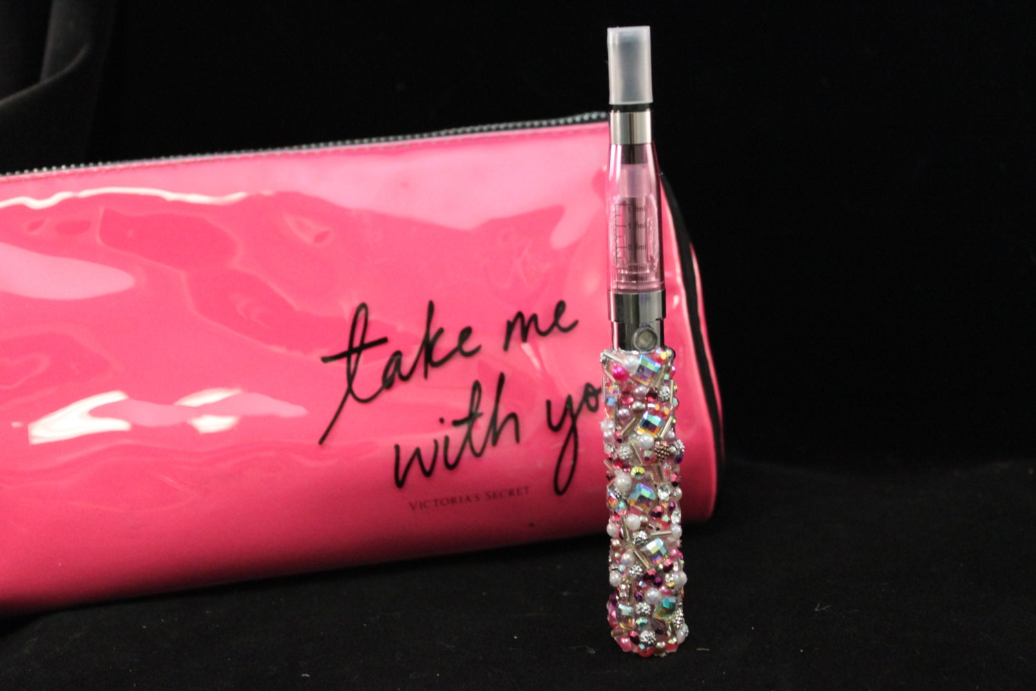 Pink Pearl & Crystal Rhinestone Vape Pen / Vaporizer/ Bling