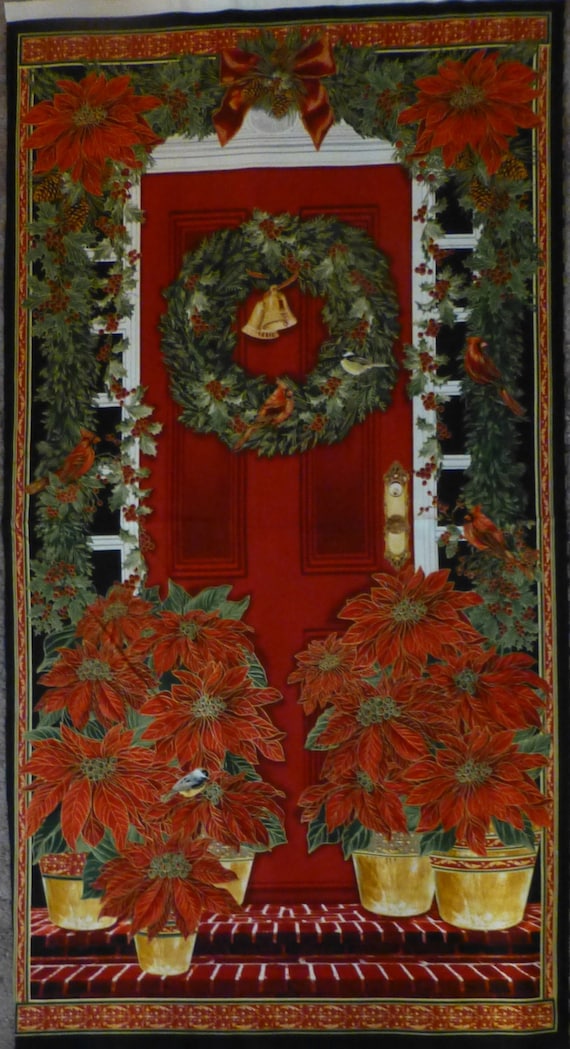 Cotton Fabric, Home Decor, Craft, Christmas, Wall Hanging, Door ...