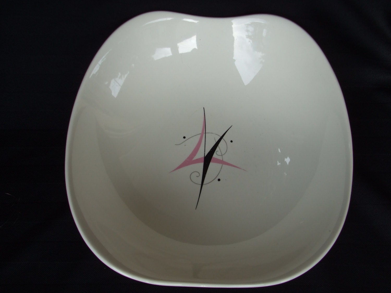 Vintage Eva Zeisel Hallcraft Harlequin Serving Bowl, MCM Hall Bowl ...