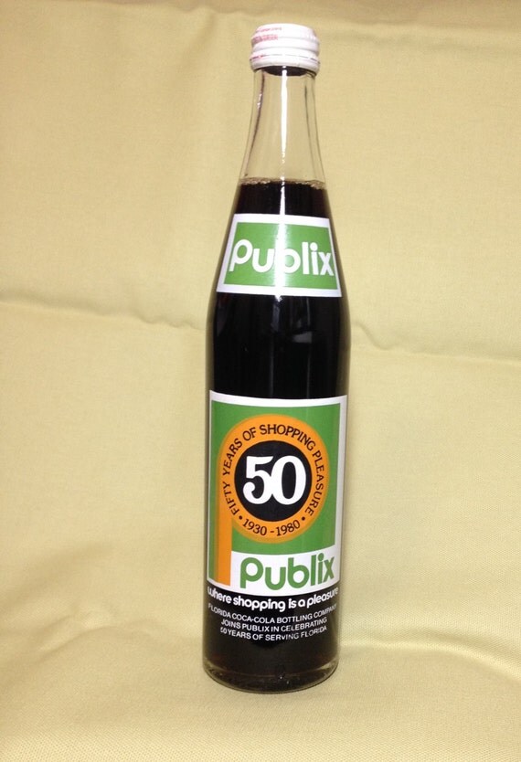 Vintage Coca-Cola 1980 Publix 50th Anniversary Commemorative