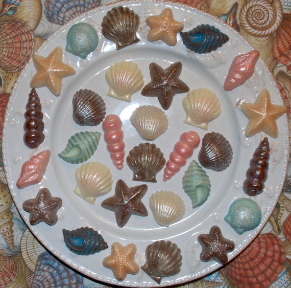 50 Chocolate Seashells Favors for all by AthenasFavorMeAlways