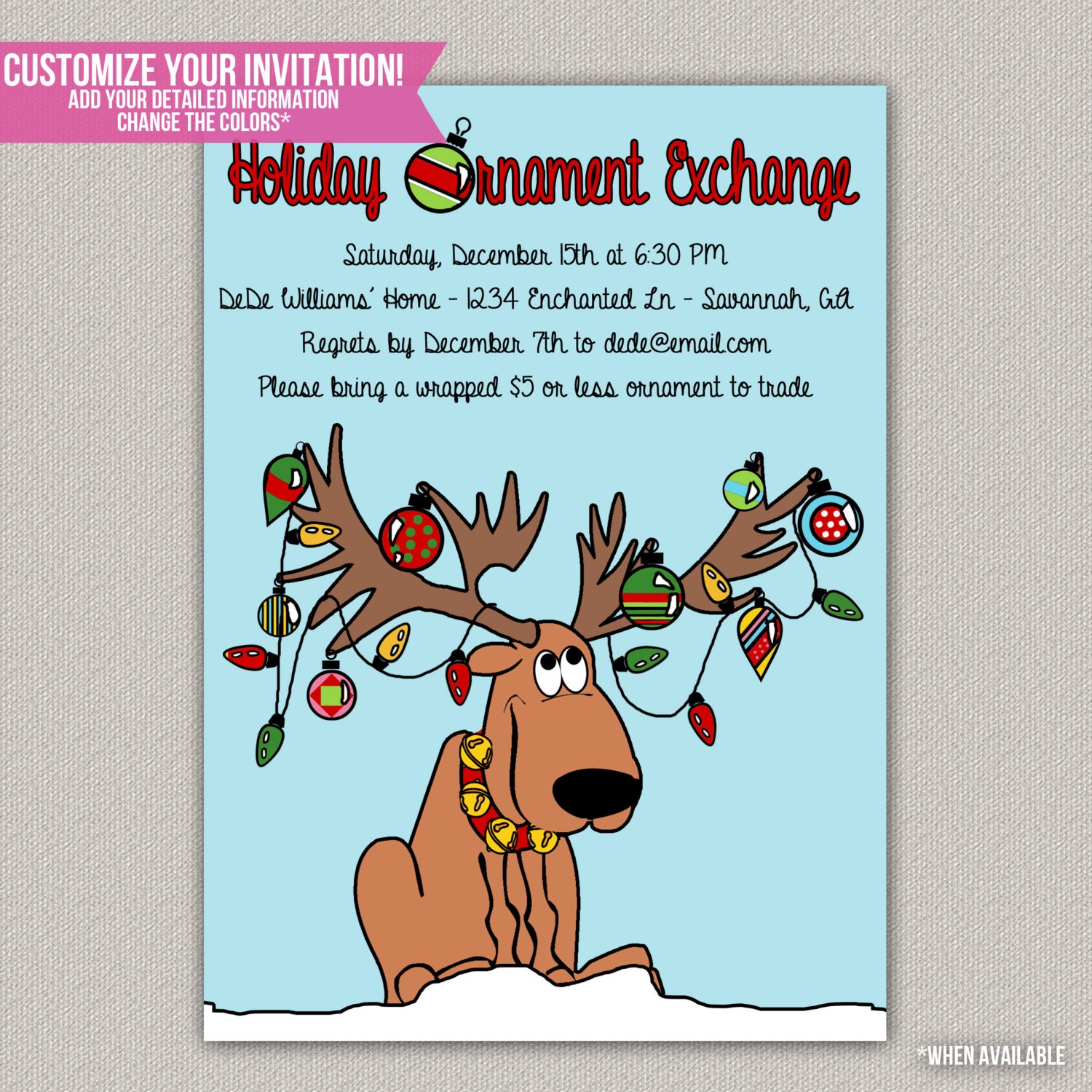 Ornament Swap Invitation Wording 8