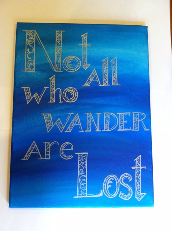 Acrylic quote painting