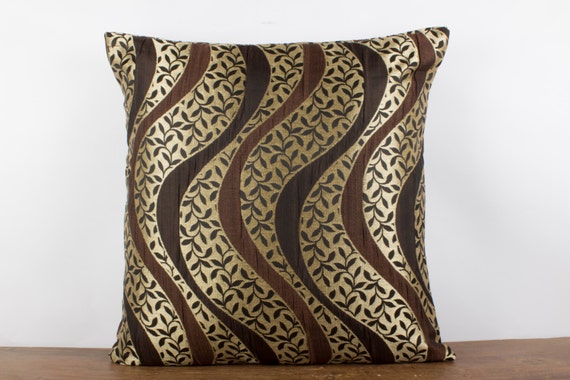 Gold/Black/Brown-Euro Sham 26x26 sham pillow by Fabricasia ...