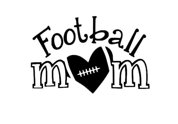 Download Items similar to Football Mom Car Decal Heart Love on Etsy