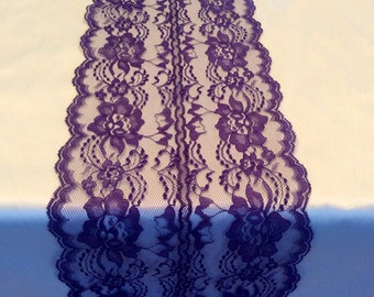 table 8ft Wedding Purple cheap  Runner, Runner, 96in Lace  8in  Wide Table wedding runners x Table