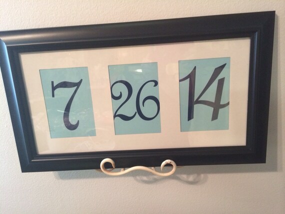 Personalized Wedding Date Frame by RoxysShoppe on Etsy