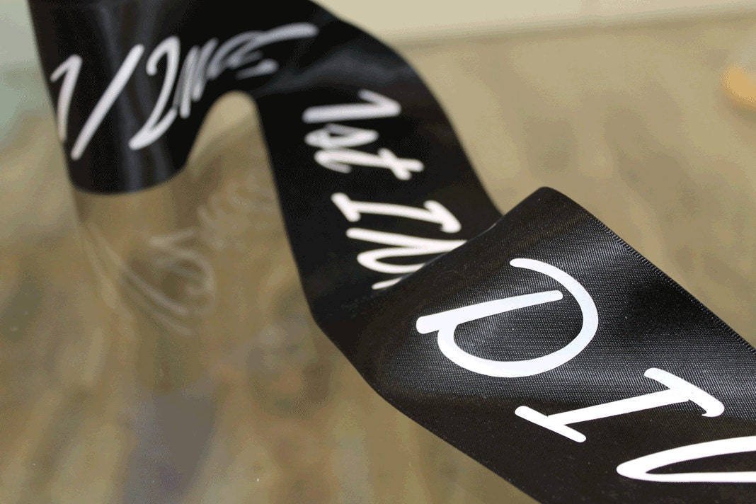 custom printed ribbon 3 inch wide printed by myeverydayparty