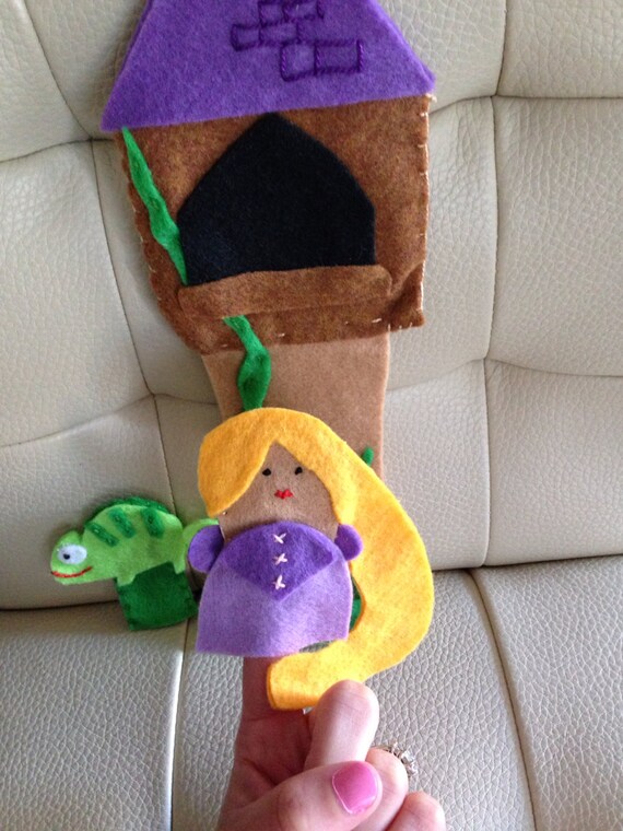 Disney Princess Finger Puppets Tangled by CourtneyFeltCreation
