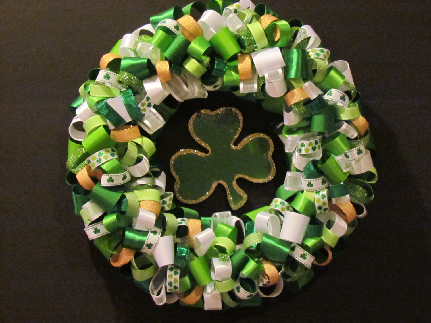St. Patrick's Day Ribbon Wreath