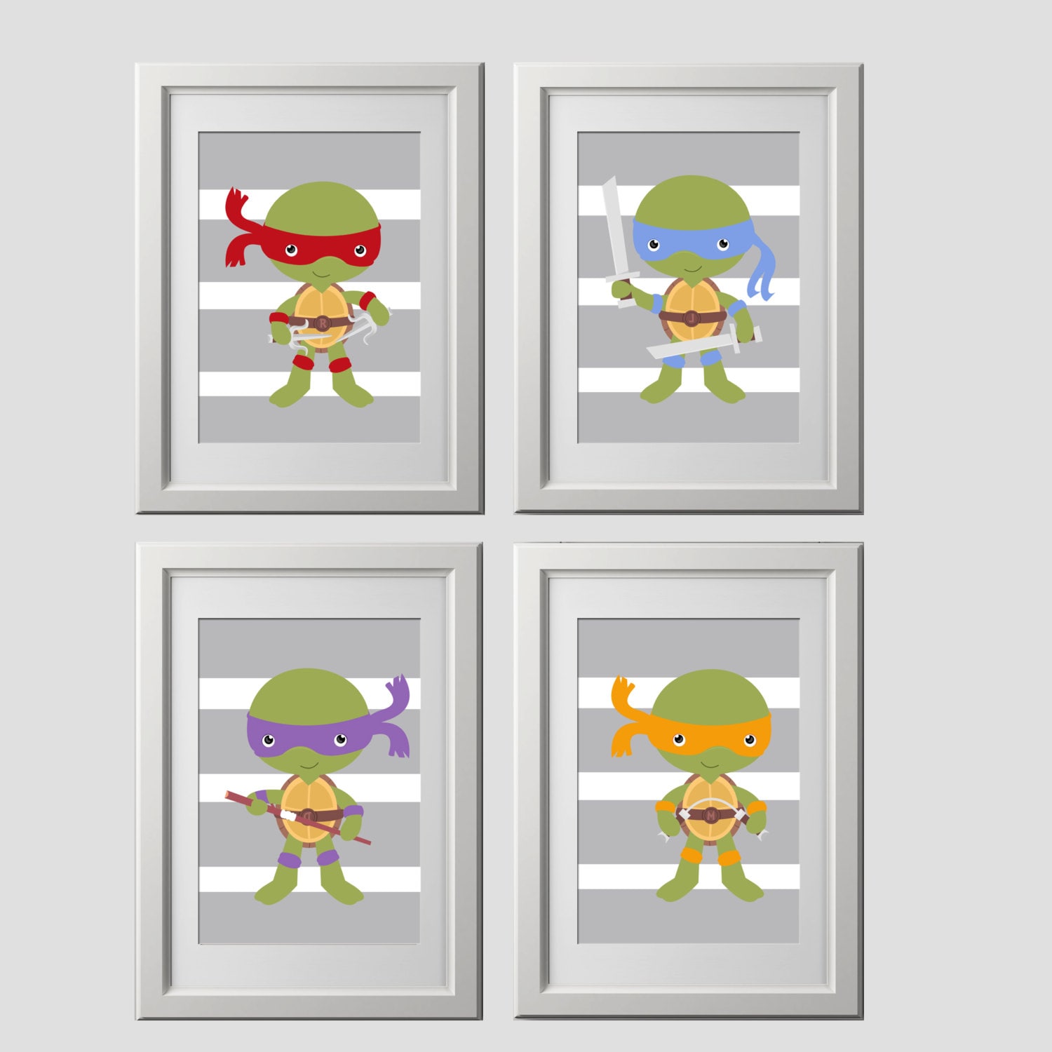 Teenage Mutant Ninja Turtles wall art prints by AmysSimpleDesigns