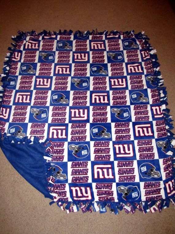 NFL New York Giants Fleece Tie Blanket