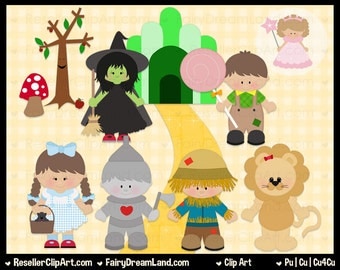 Clip Art Wizard Of Oz Clips wizard of oz clipart etsy clip art commercial use graphic digital image png set instant download cu4cu storybook fairytale dorothy