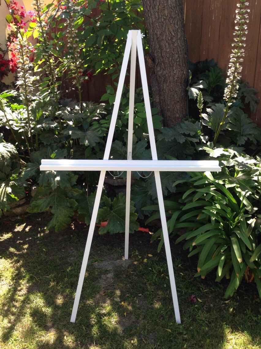 Large white easel