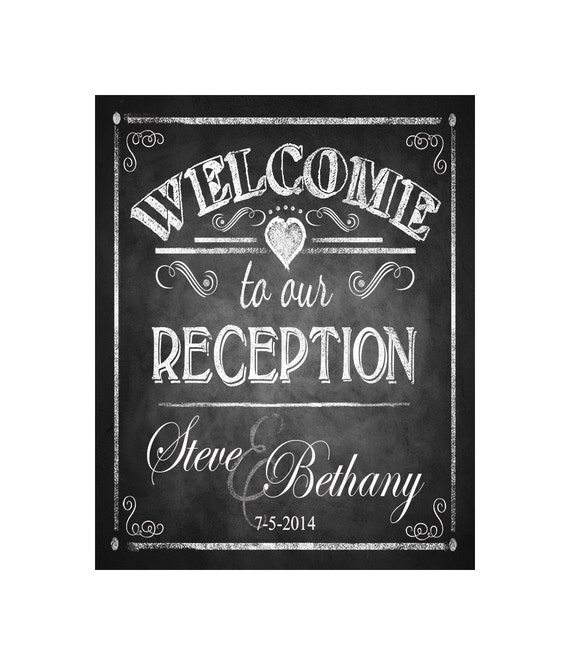 Personalized to our RECEPTION Printable Poster DIY