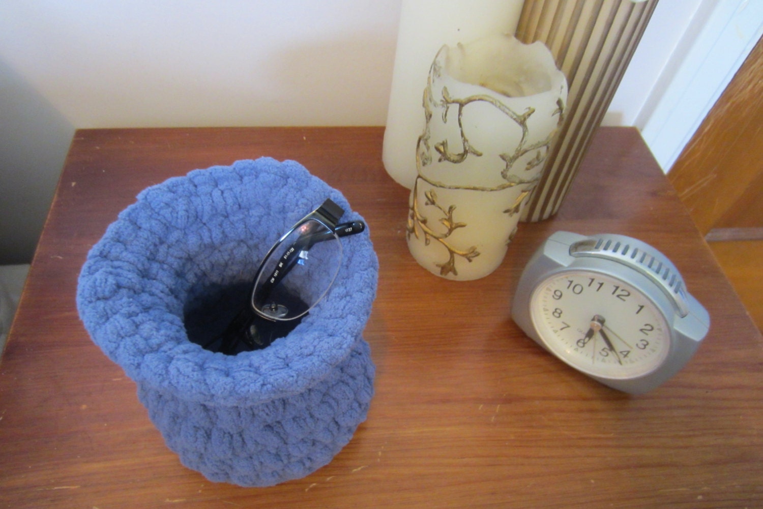 Upright Glasses Case Eyeglass Holder Crocheted Vertical Eye