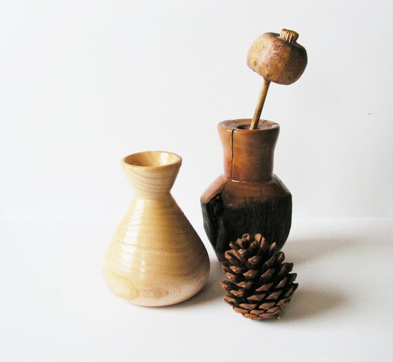 Handmade Wooden Vase Rustic Vase Apple tree Vase by ...
