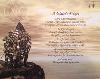 prayer veterans poem soldier military army son father soldiers husband birthday christmas gift dad personalized sailor occasion brother mom idea