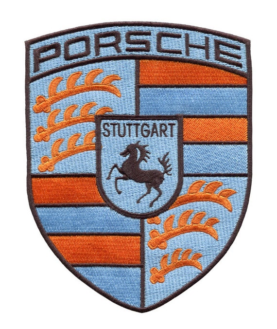 XL Large Vintage Style Porsche Racing Patch LeMans by smARTpatches