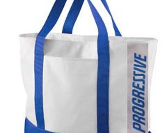 Adult Flo Progressive Insurance 21.5" Bag to go with your Apron, Name Badge + Pin attached WITH or WITHOUT pins! A fun FLO apron!