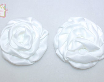 Popular items for white satin flower on Etsy